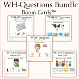 “WH-” Questions Bundle - Boom Cards™ Speech Therapy Distan