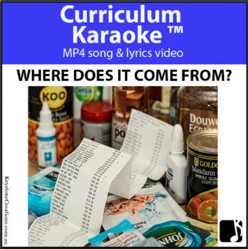Preview of 'WHERE DOES IT COME FROM?' (Pre-K - 3)~Curriculum Song Video l Distance Learning
