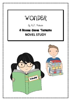 Preview of "WONDER" by R.J. Palacio HIGHER ORDER THINKING NOVEL STUDY- NEW PRODUCT!!