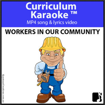 Preview of 'WORKERS IN OUR COMMUNITY' (Grades Pre-K - 3) ~ Song Video l Distance Learning