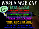 WORLD WAR ONE (PART 3 TECHNOLOGY) rich text visual engagin