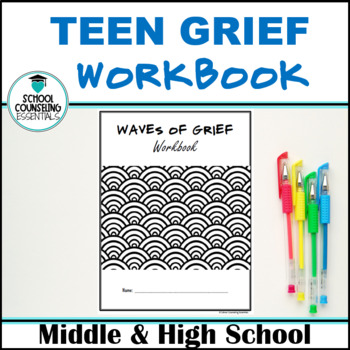 Preview of Grief Group Counseling- Bereavement- 13 Worksheets-Teens- Google Slides option
