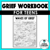 Grief Group Counseling- Bereavement- 13 Worksheets-Teens- 