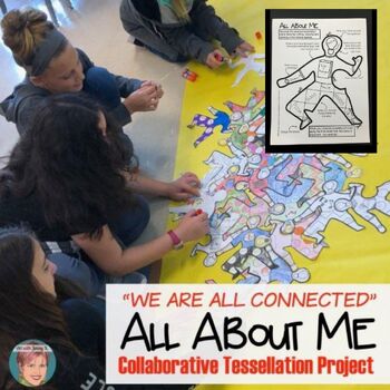 Preview of "We Are All Connected" All About Me | Back to School Team Building Activity