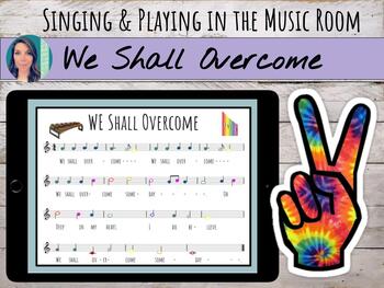 Preview of "We Shall Overcome" Civil Rights Song for Orff & Boomwhackers
