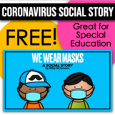 "We Wear Masks" - Coronavirus Social Story about Wearing a Mask