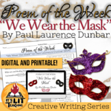 "We Wear the Mask" by Paul Laurence Dunbar Poem of the Wee