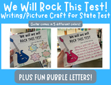 "We Will Rock This Test" State Test Encouragement Craft | 