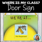 Where Are We Door Signs Editable