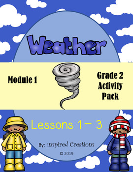 Preview of "Weather" Activity Packet (Grade 2 Module 1 Lessons 1 - 3)