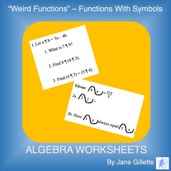 Preview of "Weird Functions" - Functions with Symbols