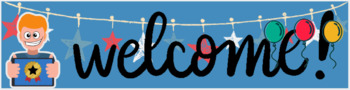 Preview of "Welcome" Google Classroom Banner GIF for the Start of the Academic Year