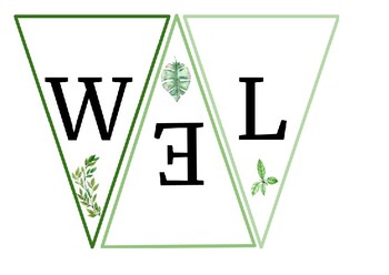 Preview of 'Welcome' bunting banner *nature*