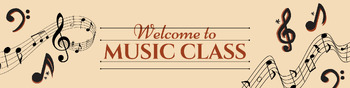 Preview of "Welcome to Music" Google Classroom Header