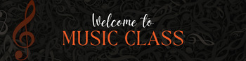 Preview of "Welcome to Music" Google Classroom Header