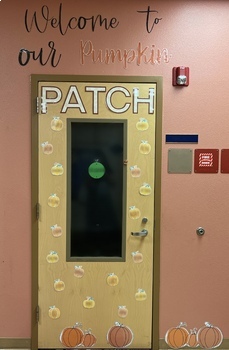 Preview of "Welcome to Our Pumpkin Patch" Classroom Decoration