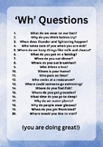 'Wh' Questions list