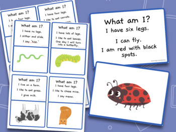 What Am I?' Guessing Game Cards Animals Flashcards by AnyTopic | TPT