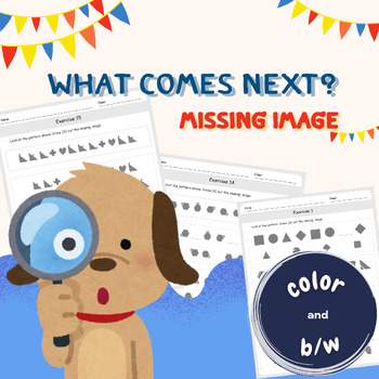 Preview of "What Comes Next?" Worksheet: A Visual Reasoning Challenge