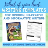 "What If You Had Animal..." Text Based Writing Activity Templates