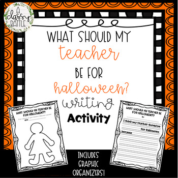 Preview of "What Should My Teacher Be For Halloween?" Writing Activity