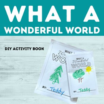 Preview of "What a Wonderful World" DIY Activity Book