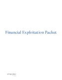 'What is Financial Exploitation' workbook