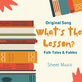 "What's the Lesson?" Original Song-Sheet Music