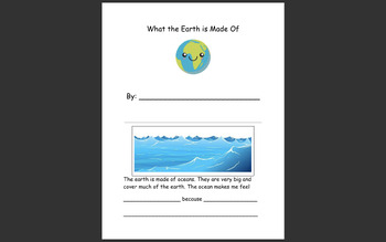 Preview of "What the Earth is Made Of" SEL interactive booklet