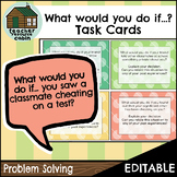 "What would you do if...?" Task Cards | Problem Solving (G
