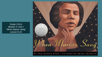 Preview of "When Marian Sang" Google Slides- Bookworms Supplement