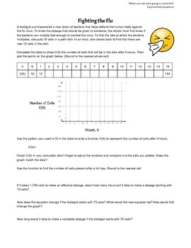 Preview of "When are we ever going to need this?" Exponential Applications (Word Problems)