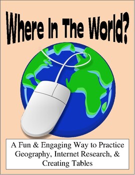 Preview of "Where in the World?" Social Studies, Computer Technology