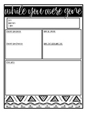 "While You Were Gone" Substitute Teacher Worksheet