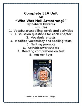 Preview of "Who Was Neil Armstrong?" by Roberta Edwards Unit