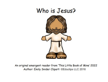 Preview of "Who is Jesus?" Emergent Reader