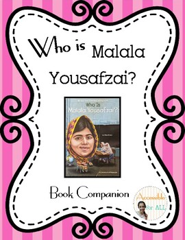 Preview of Adapted Literature: "Who is Malala Yousafzai?" Book Companion