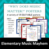 'Why Does Music Matter' - Posters / Visuals / Guides - EDITABLE