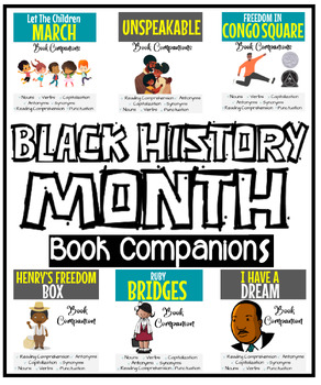 Preview of {Winter} Black History Month Book Companions {Reading Comprehension} Digital