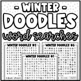 "Winter" Doodle Word Searches | Fun Challenge, Early Finis