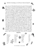 ❄️ Winter Holidays Word Search - Elementary