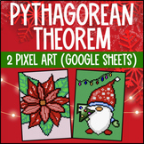 [Winter] Pythagorean Theorem Pixel Art | Triangle Hypotenu