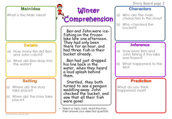 Preview of *Winter Receptive Language* Story Comprehension