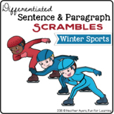 {Winter Sports} Sentence & Paragraph Scrambles