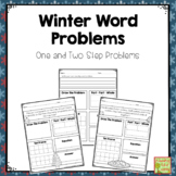  Winter Word Problems: One and Two Step Addition and Subtraction