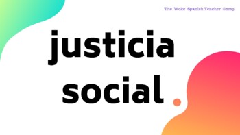 Preview of #WokeWall  (Justicia Social/Vocabulario en Español )