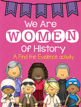 Preview of *Women of History* Find the Evidence Reading Activity