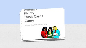 Preview of Women's History Flash Card Game Activity