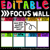 {Woodland Critters} Editable Focus Wall - Two Sizes!