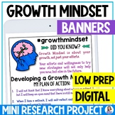 Growth Mindset Activity - Digital Banners and Mini-Researc